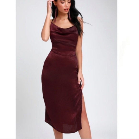 lulus satin dress